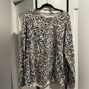 Lilly Pulitzer Luxlethic Animal Print Size XXL Sweatshirt